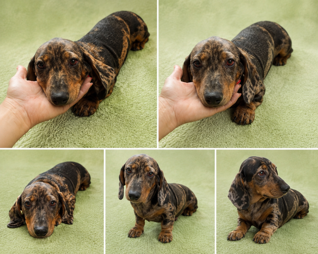 Cachorro de raza TECKEL color MERLÉ tipo