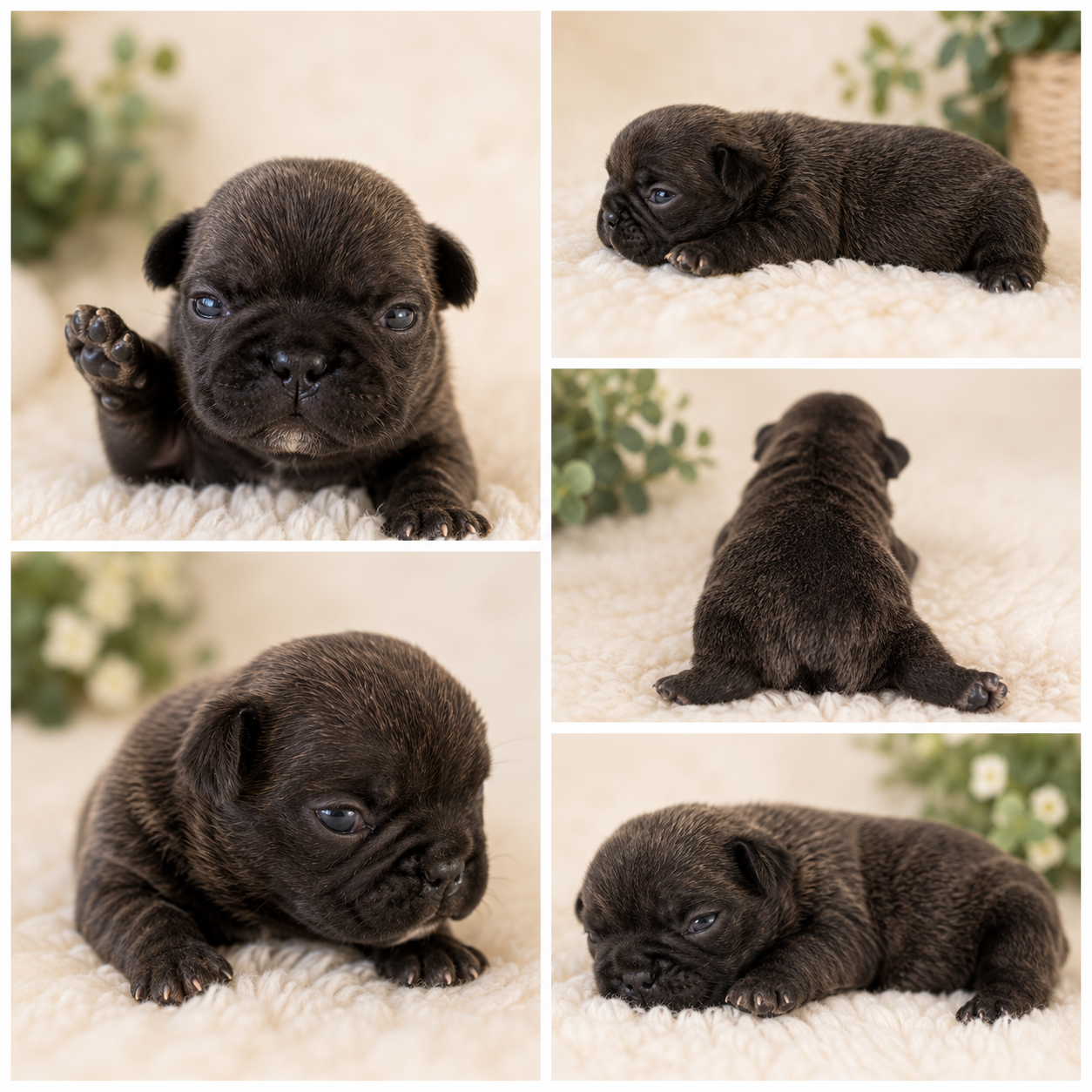 Cachorro Buldog Francés Negro 