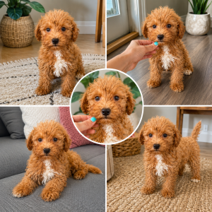 Cachorro de raza Maltipoo color Dorado tipo 3/4kg