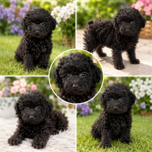 Cachorro de raza Maltipoo color Negro tipo 3/4kg