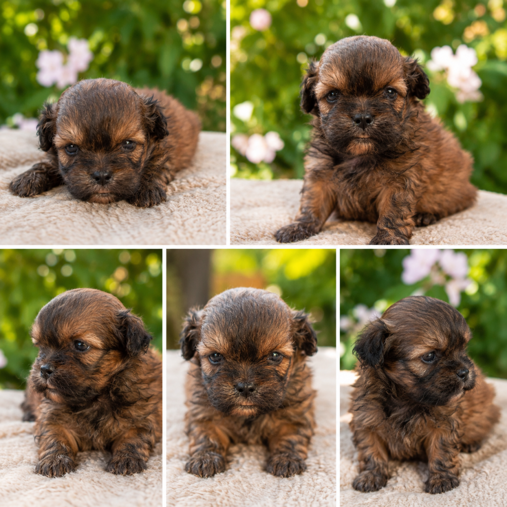 Cachorro de raza Maltipoo color Sable tipo Una auténtica joya para quienes buscan un cachorro diferente.