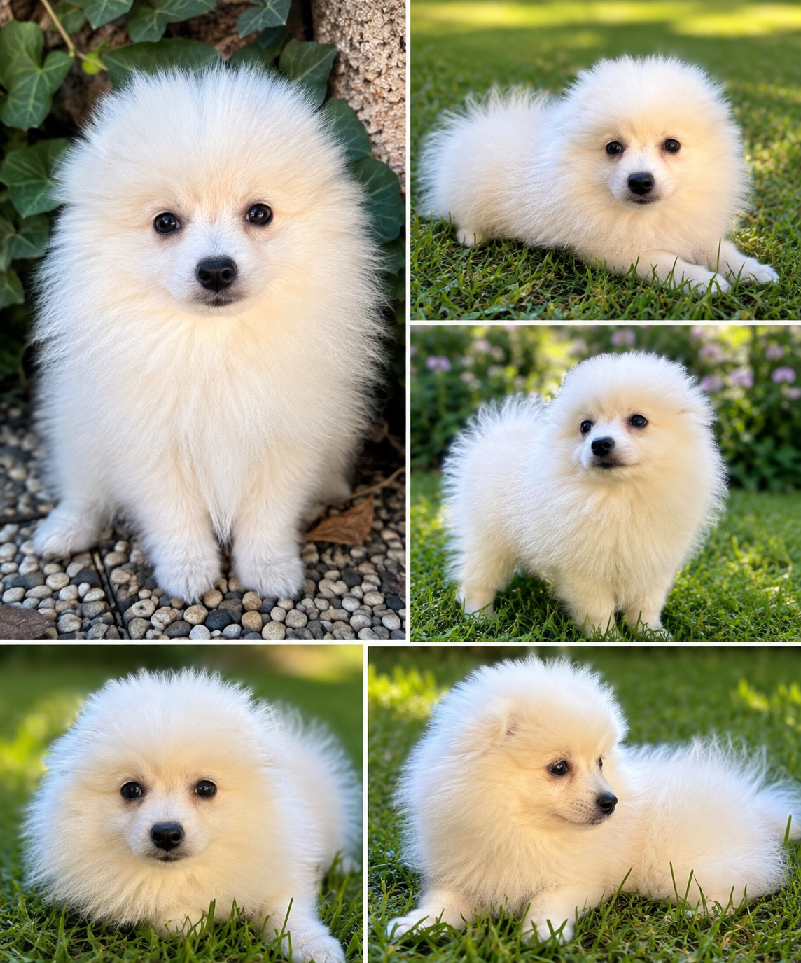 Cachorro Pomerania Blanco