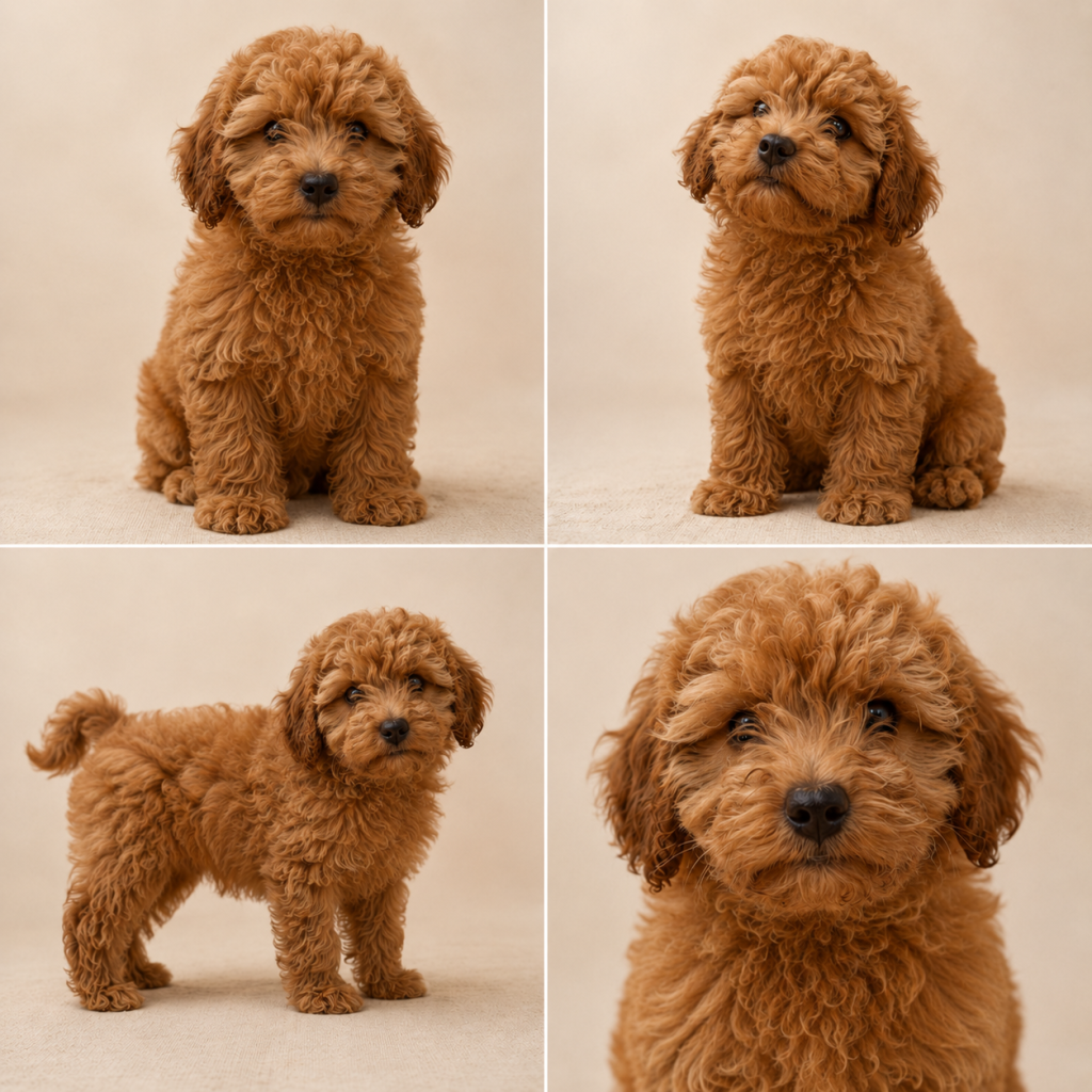 Cachorro de raza Maltipoo color Rojo tipo De 3 a 4kg de adulto