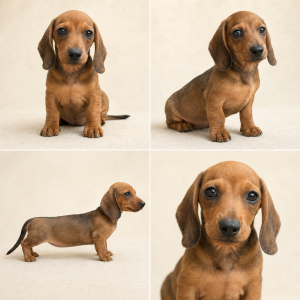Dachshund puppy, black and tan