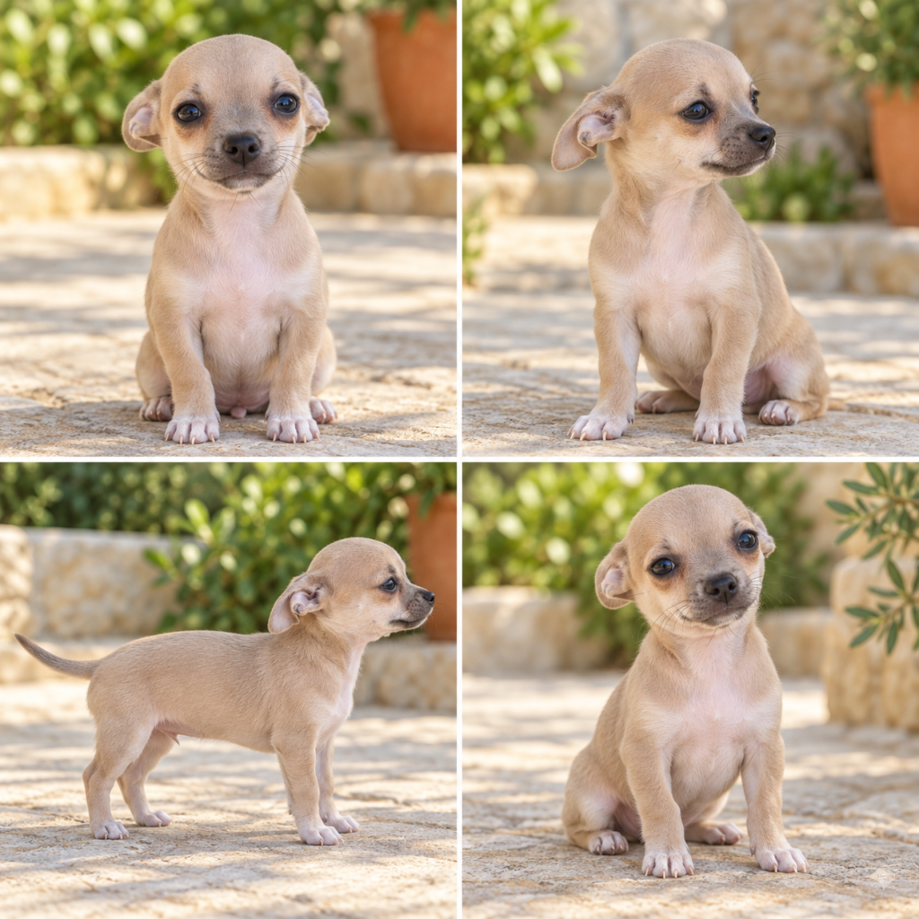 Cachorro de raza Chihuahua color Dorado tipo Pesará 3 kg aproximadamente de adulto