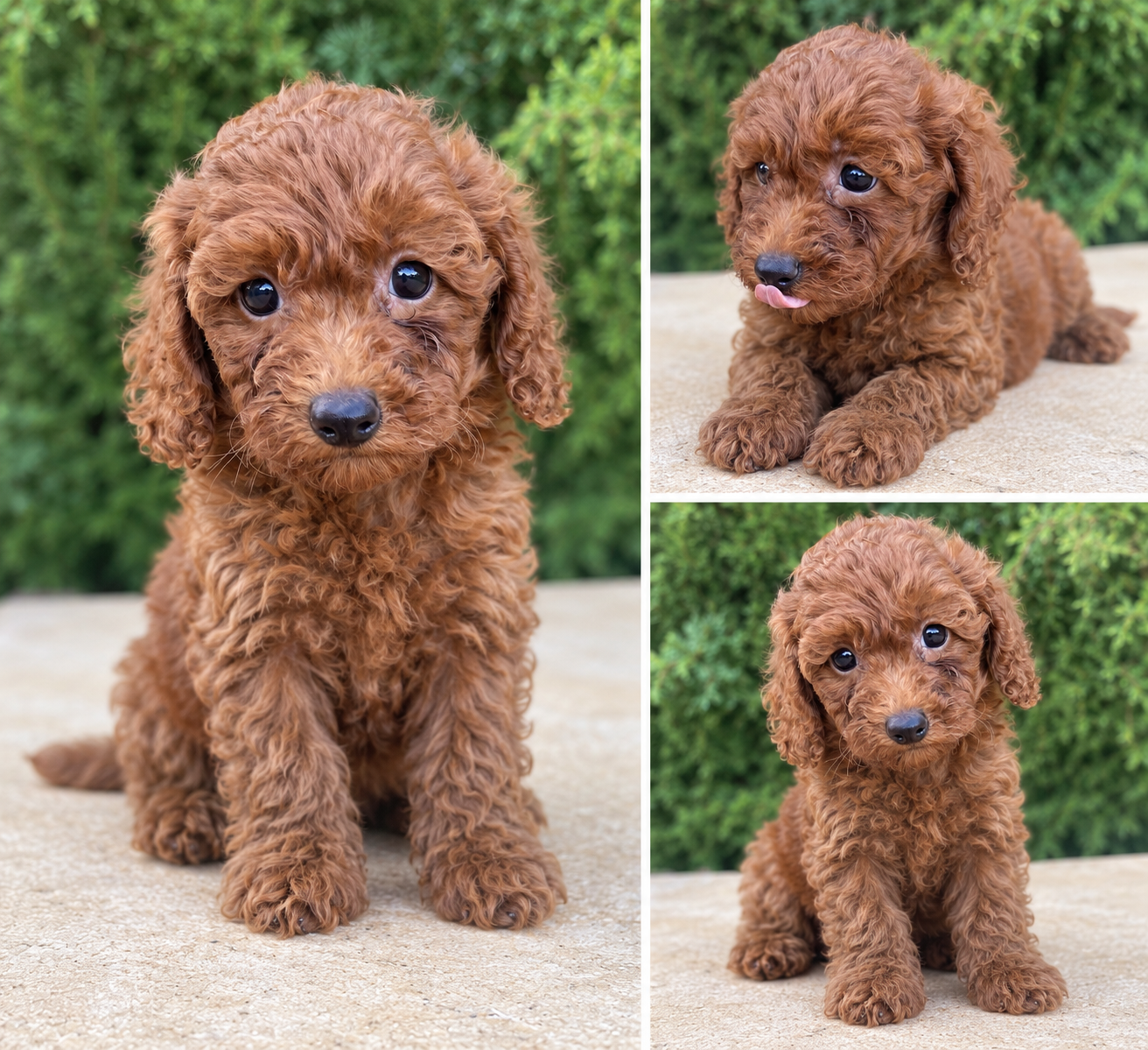 Cachorro Caniche Rojo Enano. Peso de adulto 5 o 6 kg