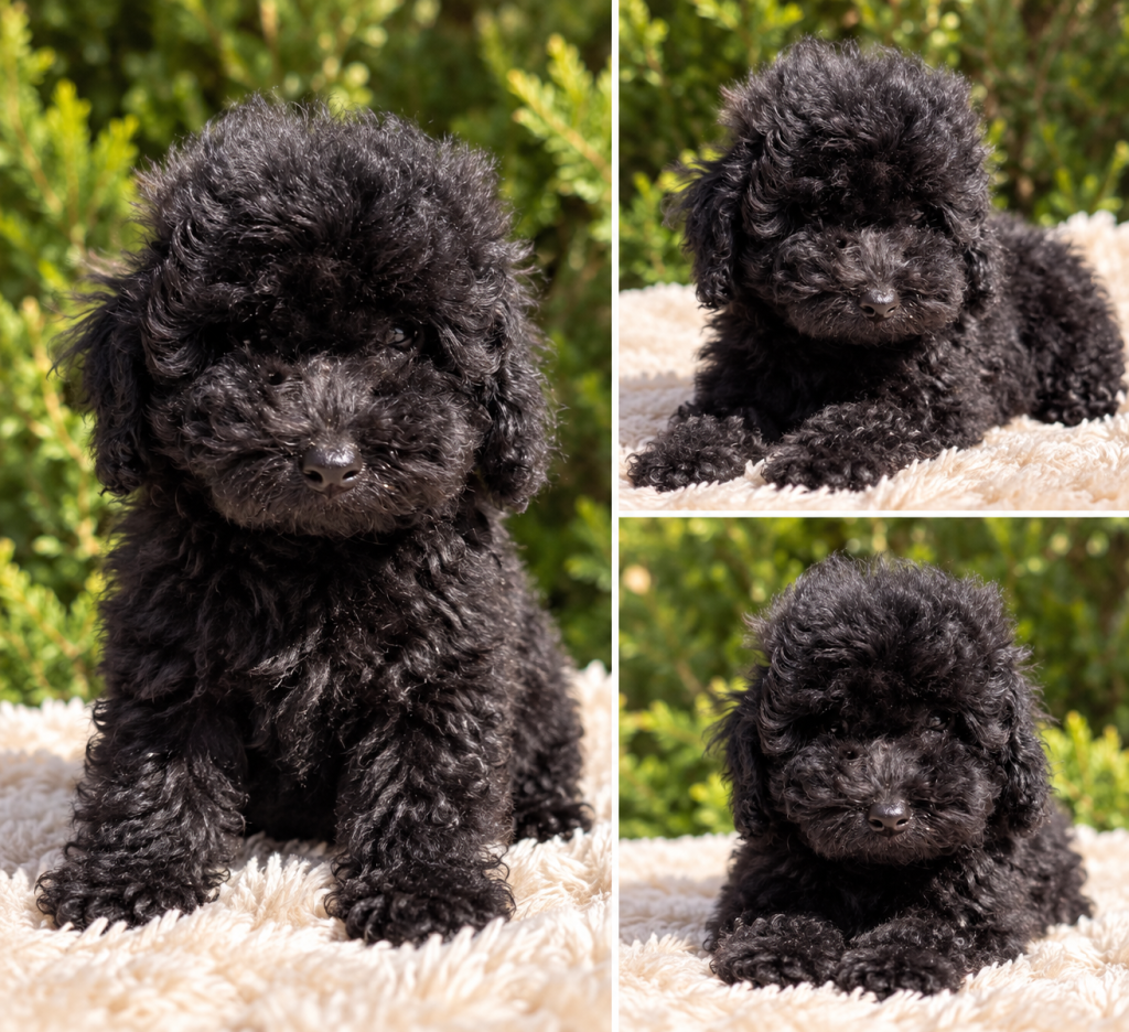 Cachorro de raza Maltipoo color Negro tipo 4 o 5kg pesará de adulta
