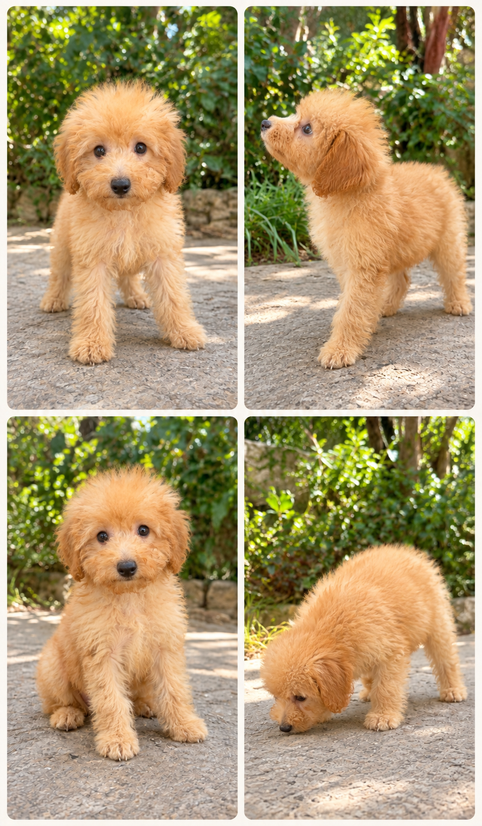 Cachorro Caniche Crema Enano