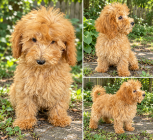 Cachorro de raza Caniche color Apricot tipo Enano